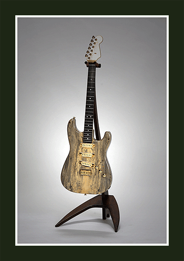 Buckeye Burl Strat Style Guitar