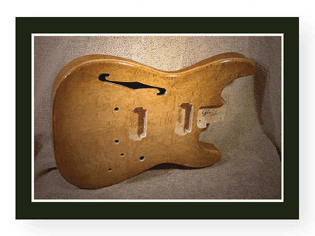 Natural Soloist Guitar Body