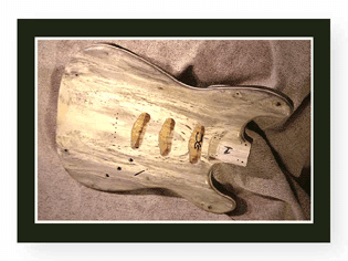 Buckeye Burl Strat Body