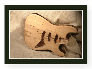 Spalted Stat Guitar Body